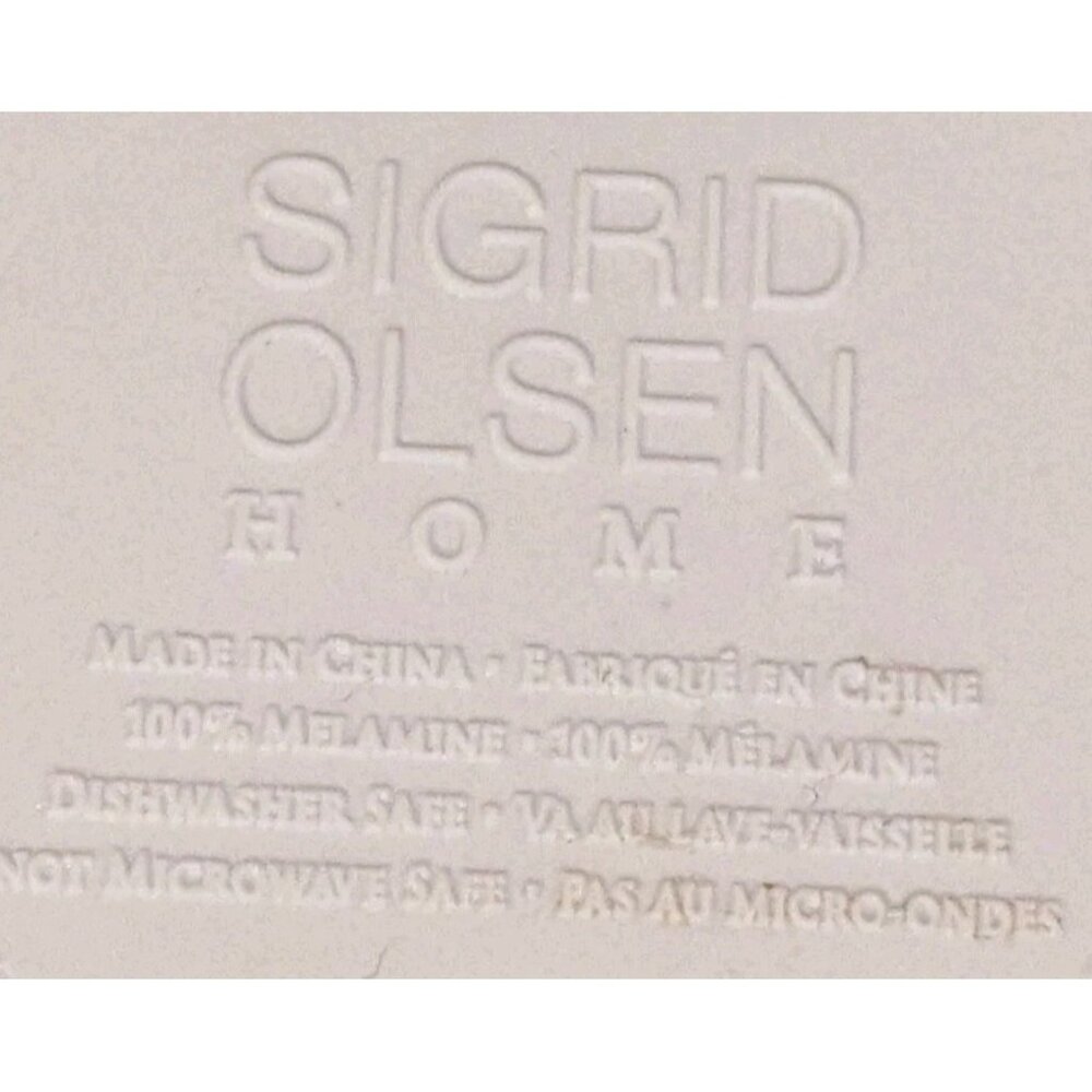 NWT Sigrid Olsen 8 Plates Appetizer Oyster Square Melamine Aw Shucks Nautical 6" - Picture 6 of 11